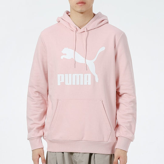 PUMA Classics Logo Printing Pullover Sports Pink Red 531370-26