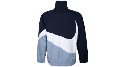 Nike Sportswear Contrasting Colors Large Logo Woven Stand Collar Jacke ...
