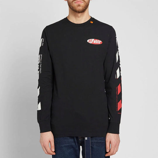 Off-White Loose Arrow Long Sleeves Pullover Red/Black OMAB001S191850061020