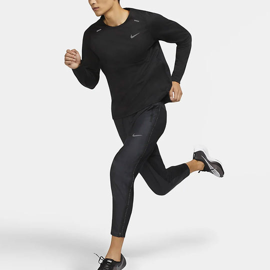 Nike Rise Dri-FIT Running Quick Dry Sports Long Sleeves Black CJ5425-010