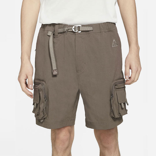 Nike ACG Solid Color Cargo Shorts US Edition Gray Brown DH8347-004 ...