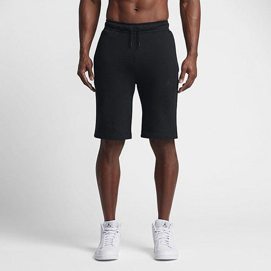Air Jordan Basketball Sports Knit Shorts Black 884279-013