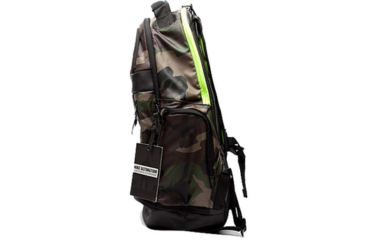 Nike Large Capacity Camouflage Athleisure Casual Sports Backpack Unisex Green BA5089-071 Backpack - KICKSCREW