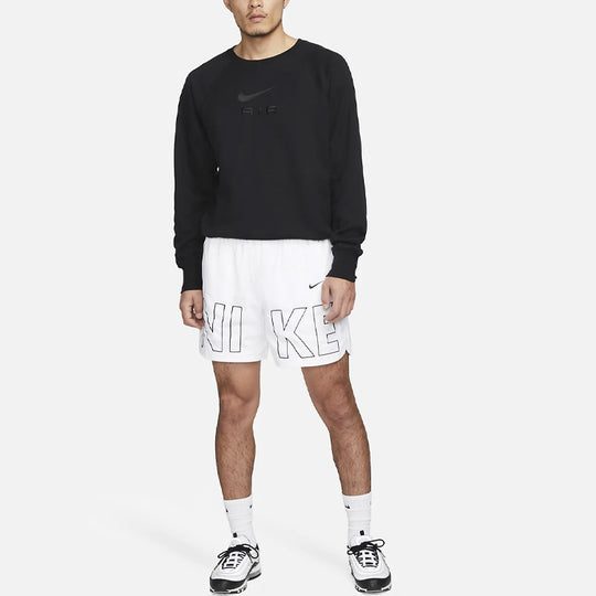 Nike Sportswear Air French Terry Crew Sweatshirt 'Black' DV9830-010 ...
