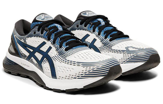 Asics Gel Nimbus 21 'White Deep Sapphire' White/Deep Sapphire 1011A169-100 Marathon Running Shoes/Sneakers - KICKSCREW