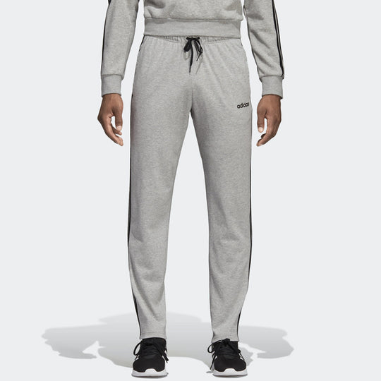 adidas Printing Knit Drawstring Sports Pants Gray DQ3079