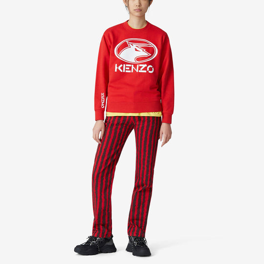 (WMNS) KENZO SS21 Capsule Series Printing Round-neck Swea Red FB52SW8924MO-21
