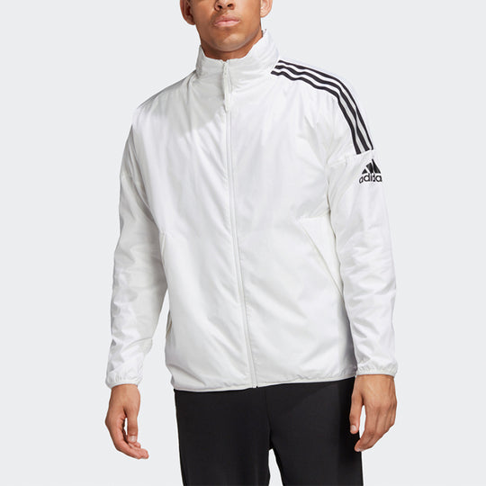 adidas M Zne Wndbrkr Sports polar fleece Jacket White FL3996