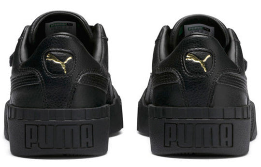 (WMNS) PUMA Cali Thick Sole Low Tops Casual Skateboarding Shoes Black 369155-05