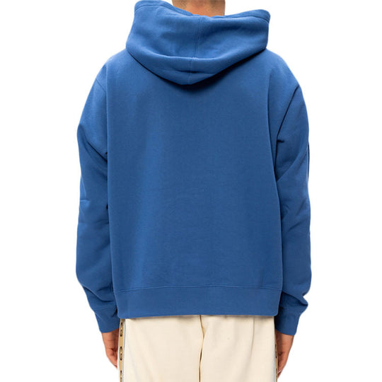 Gucci Original Printing Logo hooded Long Sleeves Blue 626989-XJCOR-4370