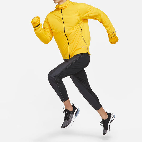 Nike Reflective Alphabet Logo Running Athleisure Casual Sports Jacket Yellow CU7890-743
