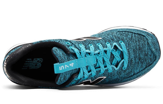 (WMNS) New Balance 574 Shoes 'Knit Blue Black' WL574PTC