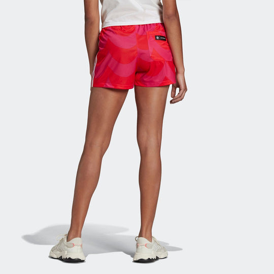 (WMNS) adidas originals Short Casual Sports Breathable Side Stripe Shorts Red H20476