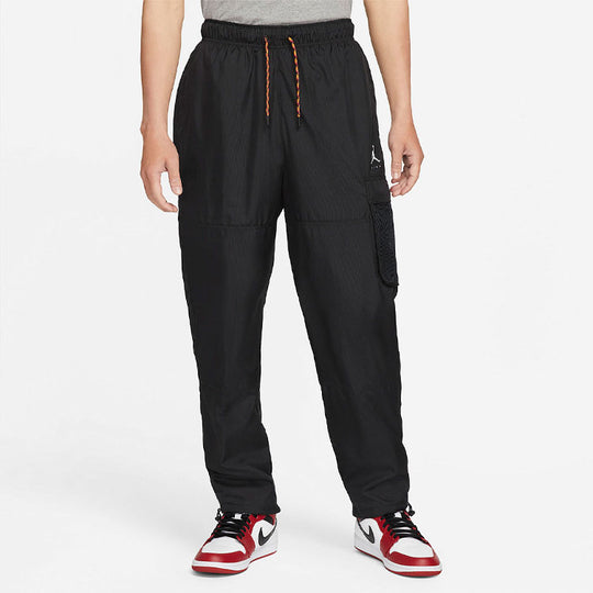 Men's Jordan Solid Color Logo Printing Lacing Woven Casual Pants/Trous ...