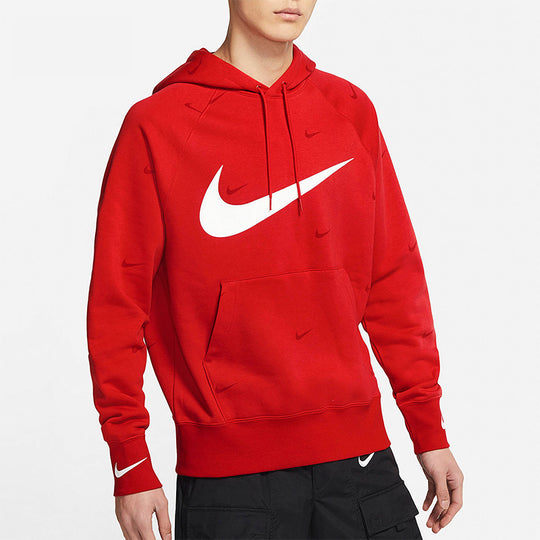 Nike Athleisure Casual Sports hooded Fleece Lined Red DA0111-657-KICKS CREW