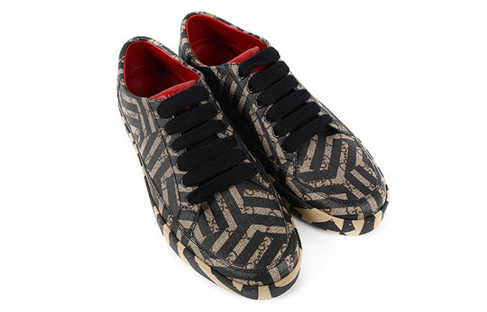 GUCCI GG Supreme Sneaker Caleido 'Black Beige' 407343-KVW80-9786 Fashion Skate Shoes - KICKSCREW