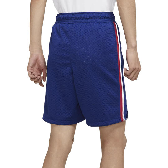 Men's Air Jordan Sport DNA Mesh Logo Printing Solid Color Sports Shorts Blue DJ0200-455