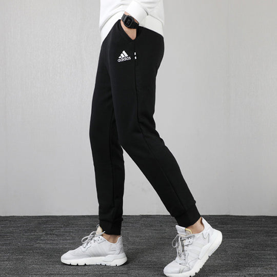 adidas logo Casual Sports Bundle Feet Long Pants Black DX9214