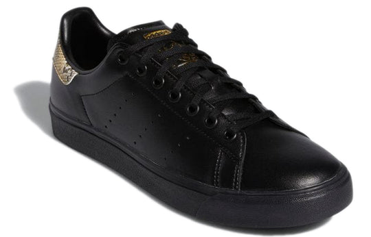 adidas originals Stan Smith Vulc Cozy Wear-Resistant Fashion Low Top Casual Skate Shoes Unisex Black GY4934