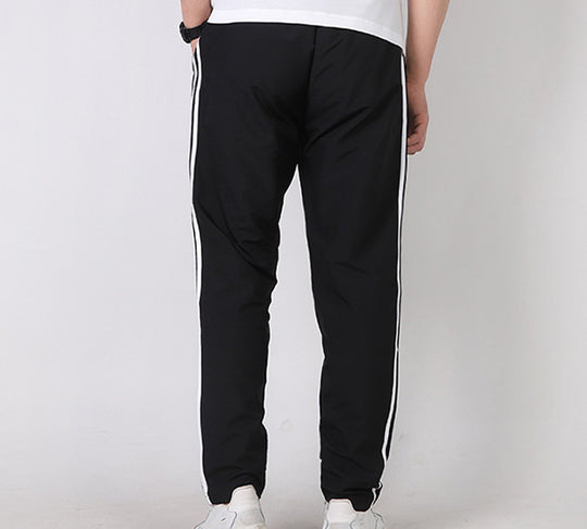 Men's adidas Knit Athleisure Casual Sports Black Long Pants/Trousers F ...