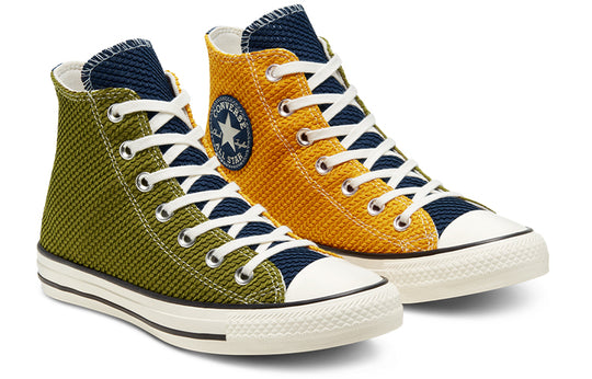(WMNS) Converse Chuck Taylor All Star Runway Cable Yellow Green Hi Sneakers 'Green Yellow' 568665C