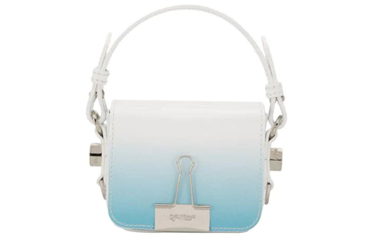 OFF-WHITE 20 Spring Summer Flip Single-Shoulder Bag Blue OWNA087R20G990683100 Shoulder Bags - KICKSCREW