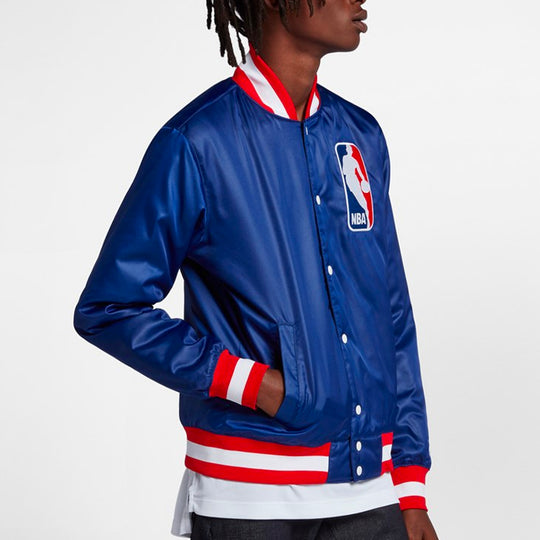 Nike SB x NBA Crossover Sports Jacket Royal blue AH3392-455 Jacket - KICKSCREW