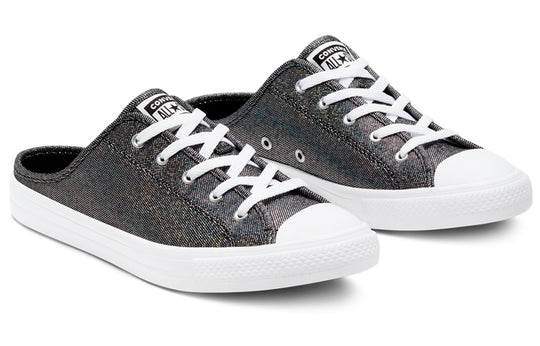 (WMNS) Converse Chuck Taylor All Star Dainty Mule Metal Black Pedal Casual Canvas Shoes 568811C