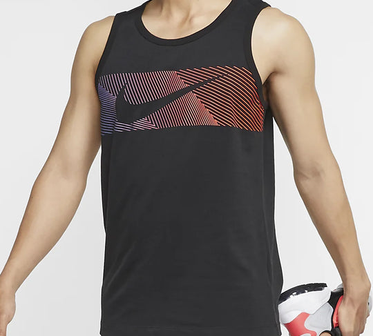 Men's Nike DRI-FIT Training Black Vest CT6453-010