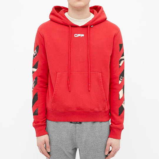 Men's Off-White Painting Red OMBB034S20E300042088