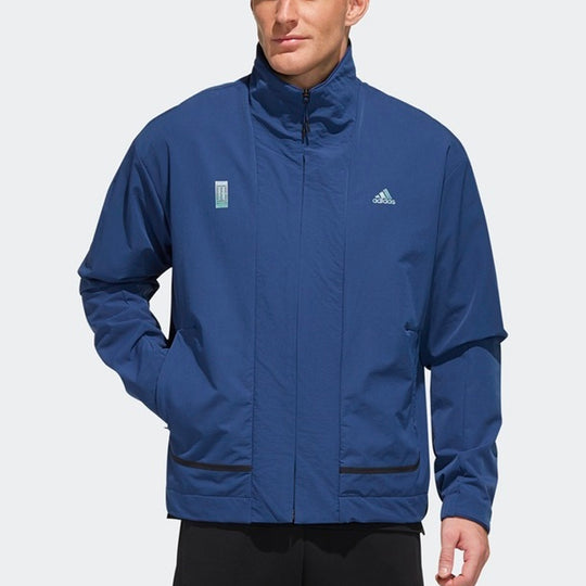 adidas Sports Stylish Jacket 'Blue' FM9358 - KICKS CREW