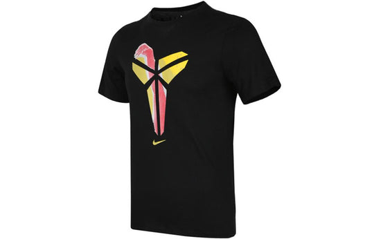 Nike Athleisure Casual Sports Breathable Printing Short Sleeve Black AR1472-010