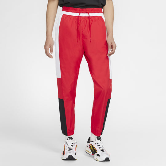 Nike AIR Contrasting Colors Woven Long Pants Red CK4396-657 - KICKS CREW