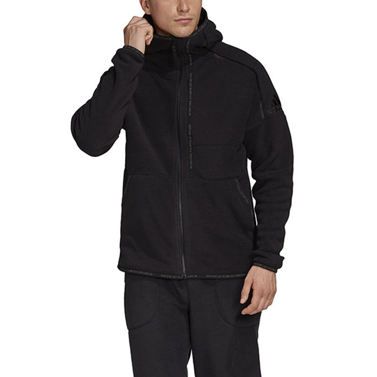 adidas M Zne Hd P Fl Sports Hooded Jacket Black DX7646