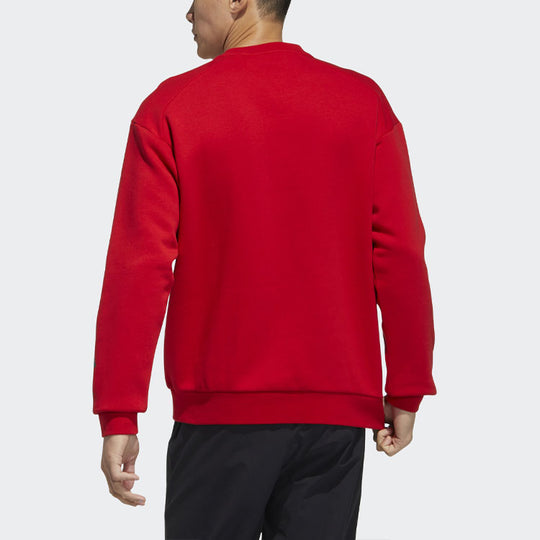 adidas Cny Sweat Casual Sports Round Neck Pullover Red GN9460