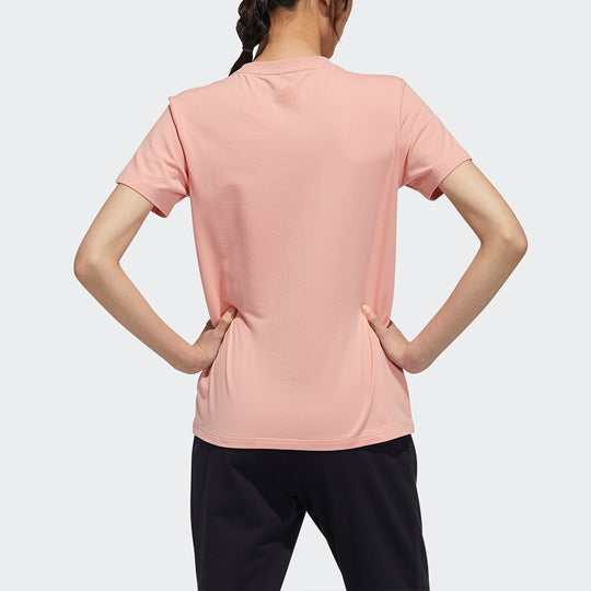 (WMNS) adidas Fi Foil Tee Printing Round Neck Sports Short Sleeve Pink T-Shirt GP0700