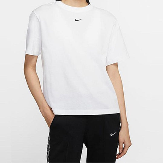 (WMNS) Nike AS W Nike Sportswear ESSNTL Top SS BF White CT2588-100