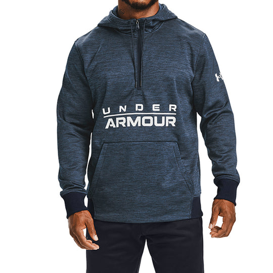 Under Armour Alphabet Logo Printing hooded Sports Navy Blue 1357453-408