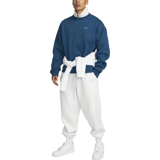 Nike Solo Swoosh Crewneck Sweatshirt Blue CV0554-460