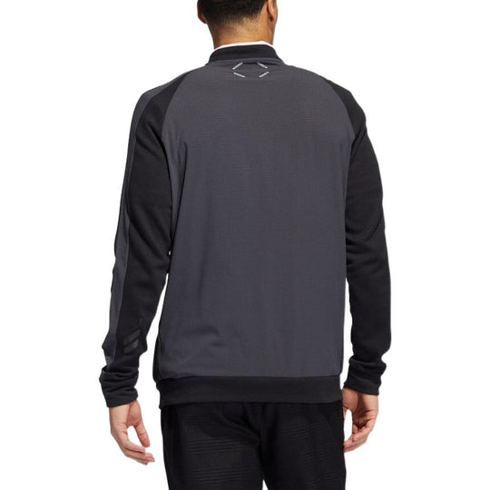 Men's adidas Colorblock Round Neck Casual Long Sleeves Black HA0594