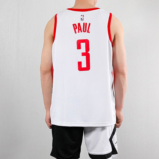 Nike NBA Basketball Jersey Vest SW Fan Edition houston rockets Paul No. 3 White 864419-101