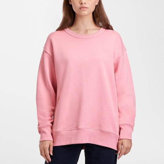 (WMNS) Levi's Dropped Shoulder Sleeves Pullover Round Neck Pink Hoodie 24754-0003