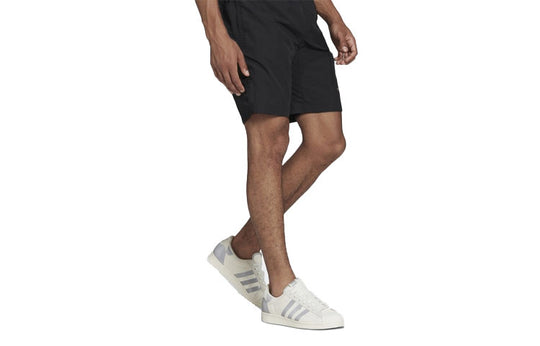 adidas originals Solid Color Cotton Sports Breathable Shorts Black HF4767
