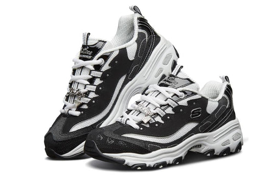 Skechers D'Lites Memory Foam 10th Anniversary Shoes Womens Size 6.5 Black  White