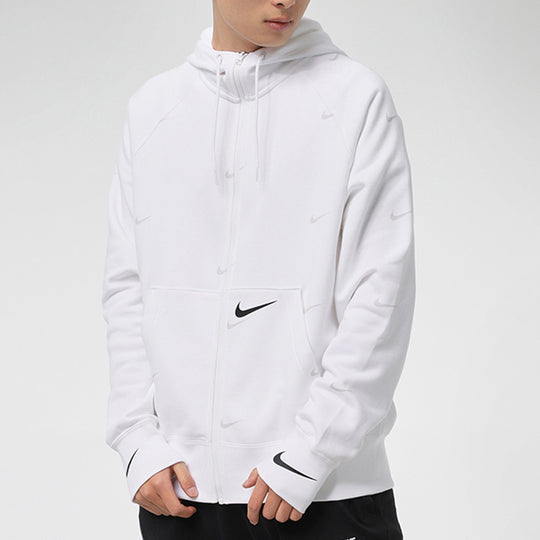 Nike AS Nike Sportswear SWOOSH FZ SBB Hoodie 'White' DA0083-100 - KICKS ...