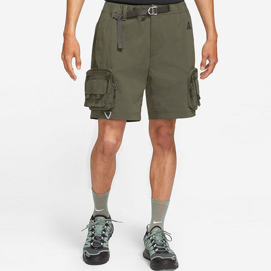 Men's Nike ACG Logo Lacing Waterproof Multiple Pockets Shorts Military ...