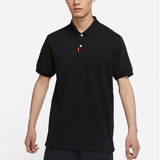 Nike Slim Fit Running Short Sleeves Polo Men's Black DB3296-010