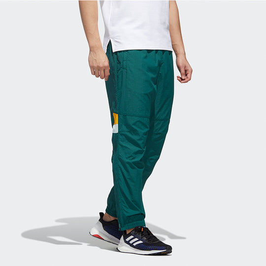 adidas Ub Pnt Double logo Colorblock Casual Sports Pants Forest Green GM4440