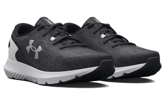 (WMNS) Under Armour Charged Rogue 3 Knit 'Black White' 3026147-001