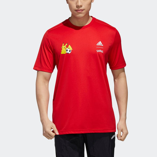 adidas x Pokmon Crossover Training Sports Short Sleeve Red GN3001